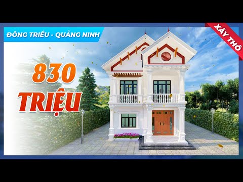 Video Mẫu Biệt Thự 2 Tầng Mái Thái Tân Cổ Điển Xây Thô 830... - youtube