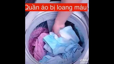 Cách làm trắng sạch áo bị loang màu
