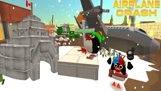 Penguin Family🐧 Airplane Crash Very Sad Story 😭 | Chicken Gun