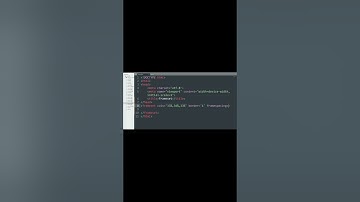 How TO Make This Frameset In your sublime Text | #coding #youtubeshorts #shortsvideo #codeeditor