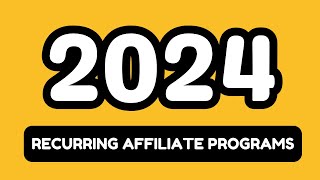 Best Recurring Affiliate Marketing Programs for Residual Income 2024 by Pilar Newman 577 views 2 months ago 8 minutes, 8 seconds