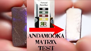 New Diamond Resin Burrs Tested on Andamooka Matrix Opal