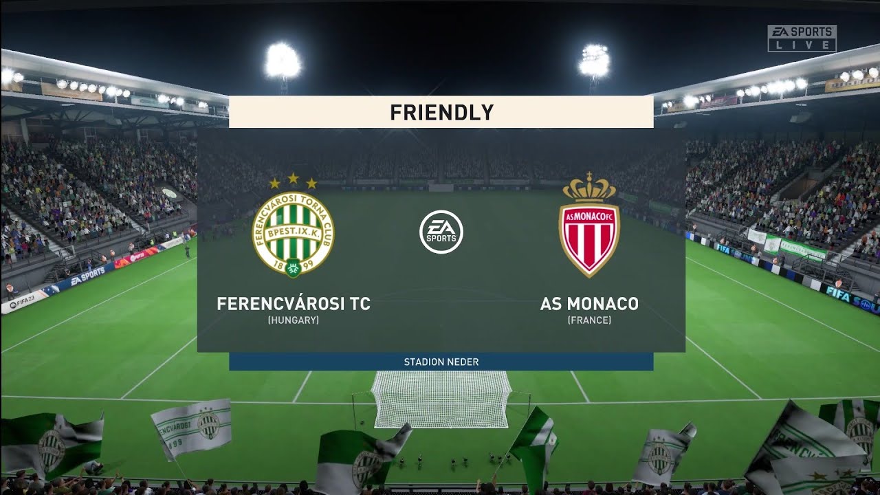 FIFA 23, Ferencvárosi TC vs AS Monaco - Stadion Neder, 27/10/22