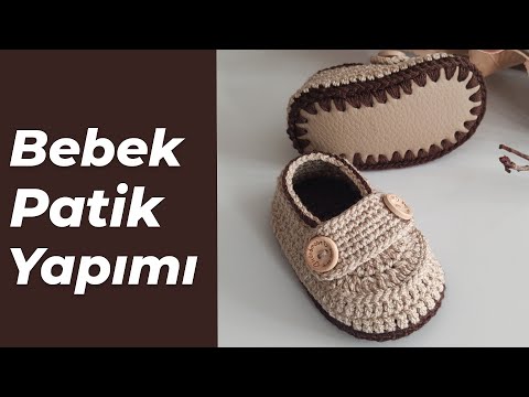 bebek makosen patik                             #bebek örgü modelleri #baby #crochet