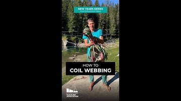 How to coil and uncoil slackline webbing ! 🔸 Short Educational Videos 🔸