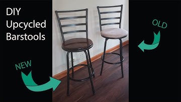DIY - Bar stool upcycle (seat replacement)