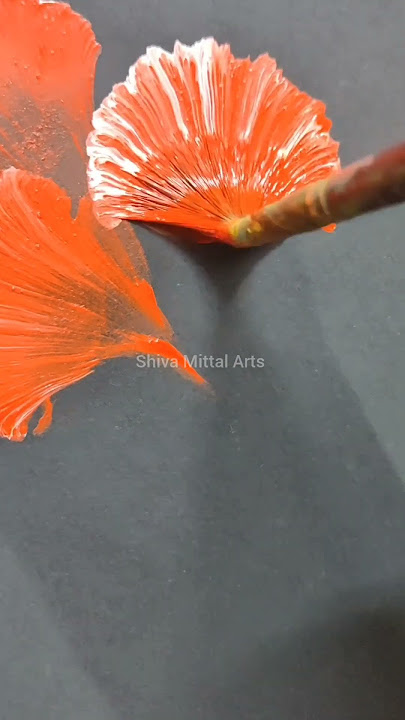 Acrylic Flower 💐🌹 #shorts #painting #drawing #flowers #acrylicpainting #acrylicart #viralreels