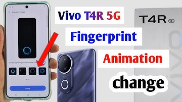 Vivo t4r 5g fingerprint animation change | How to change fingerprint animation in Vivo t4r 5g