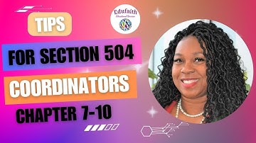 Chapter 7-10 Tips for Section 504 Coordinators