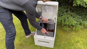 Super Easy mix and empty of the Cuddy composting toilet