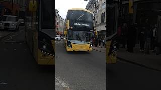 Bee Network Stagecoach BYD ADL Enviro400 EV &amp; Metroline Volvo MCV BZL DD in Piccadilly Gardens! #ev