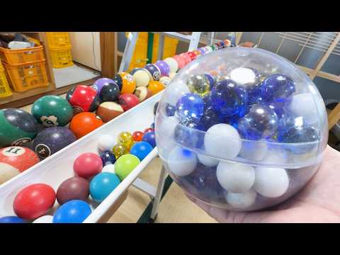 Handmade Marble Run Course. Vol. 97 (4K) - Sounds of marbles, sounds of water. A relaxing ASMR video