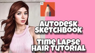 Full Hair Tutorial (time lapse) | Autodesk Sketchbook pro