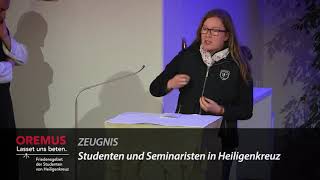 Der Gebetsabend für die Kirche - Oremus! - der Studenten der http:/...