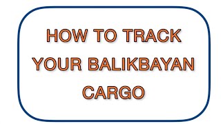 HOW TO TRACK YOUR BALIKBAYAN CARGO  #tracking #cargo #balikbayanbox screenshot 3