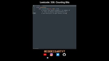 Leetcode 338. Counting Bits in Python | Python Leetcode | Python Coding Tutorial | Python Code ASMR