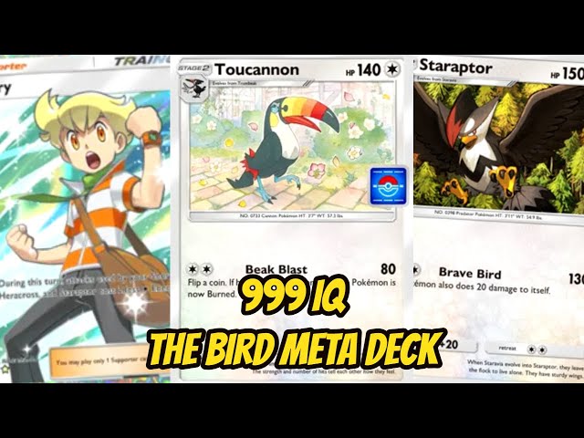 Toucannon Drop Event Promo Card Are Barry Good When Combined With Staraptor  in Pokemon TCG Pocket - YouTube