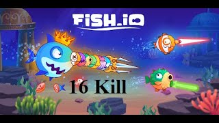 Fish IO : Fish IO Mobile Gameplay Kill Boss || Pixel Sword Fish IO || 16 Kill Under One Mint