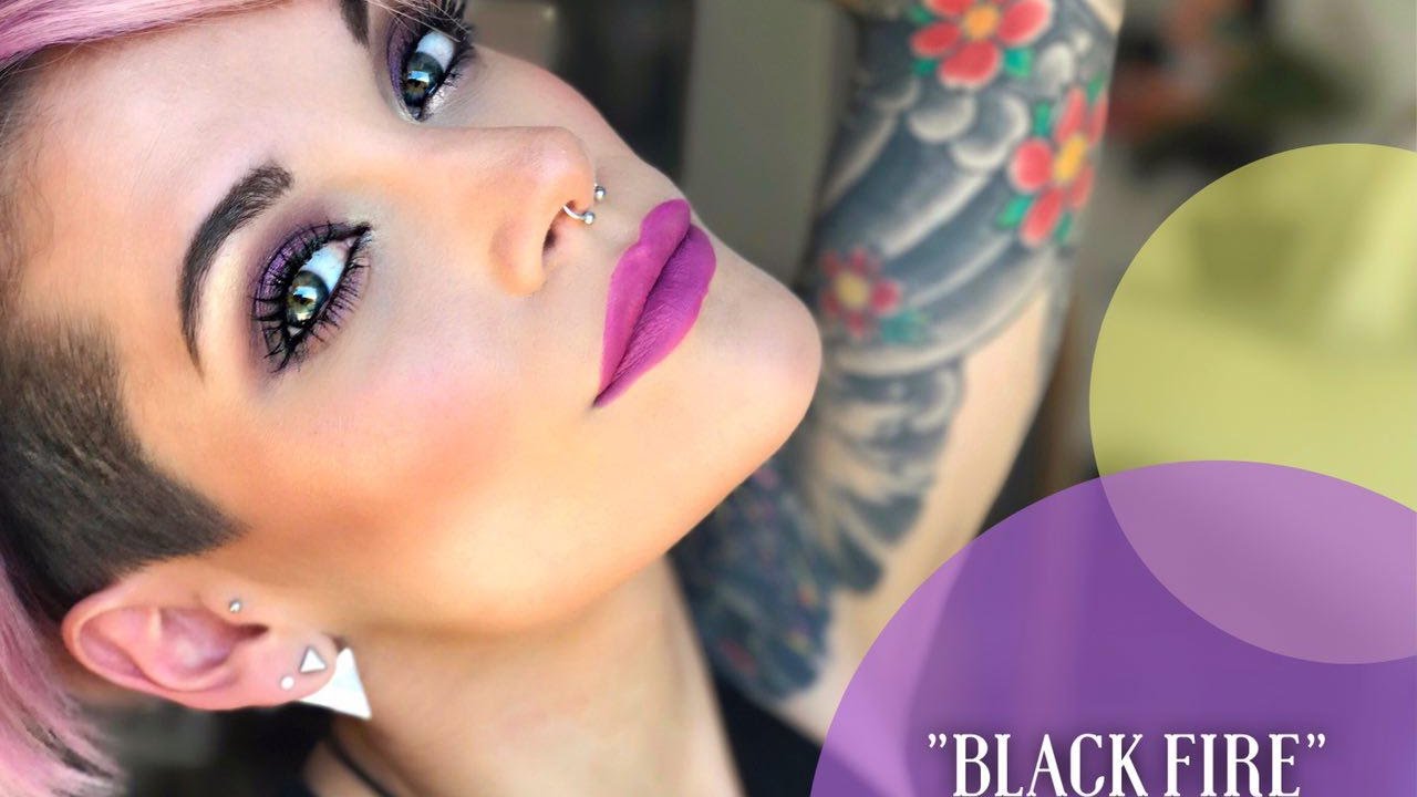 BLACK FIRE MAKEUP TUTORIAL