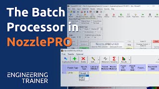 The Batch Processor in NozzlePRO