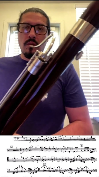 Bassoon Practice on Villalobos Ciranda das sete notas