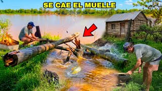 PESCA EN SANTA FE. CABAÑAS Y MUELLE en el PARANÁ. 