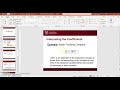 Ch 15 video 3 MLR using Excel I