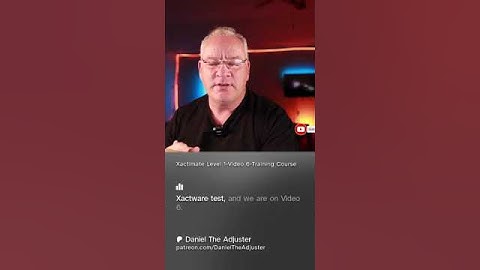 Xactimate Level 1-Video 6-Training Course Preview, Daniel the Adjuster #shorts