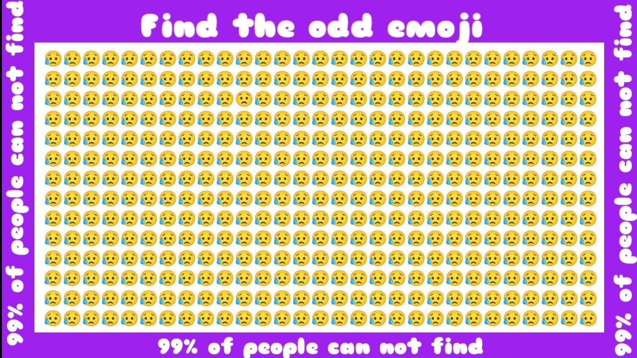FIND THE ODD EMOJI #2 IMPOSSIBLE LEVEL EDITION
