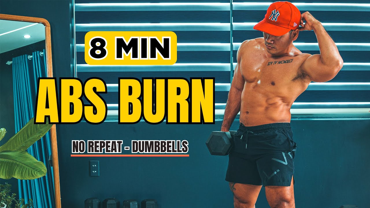 8 Minute Workout Abs Workout At Home No Repeat🔥🏠
