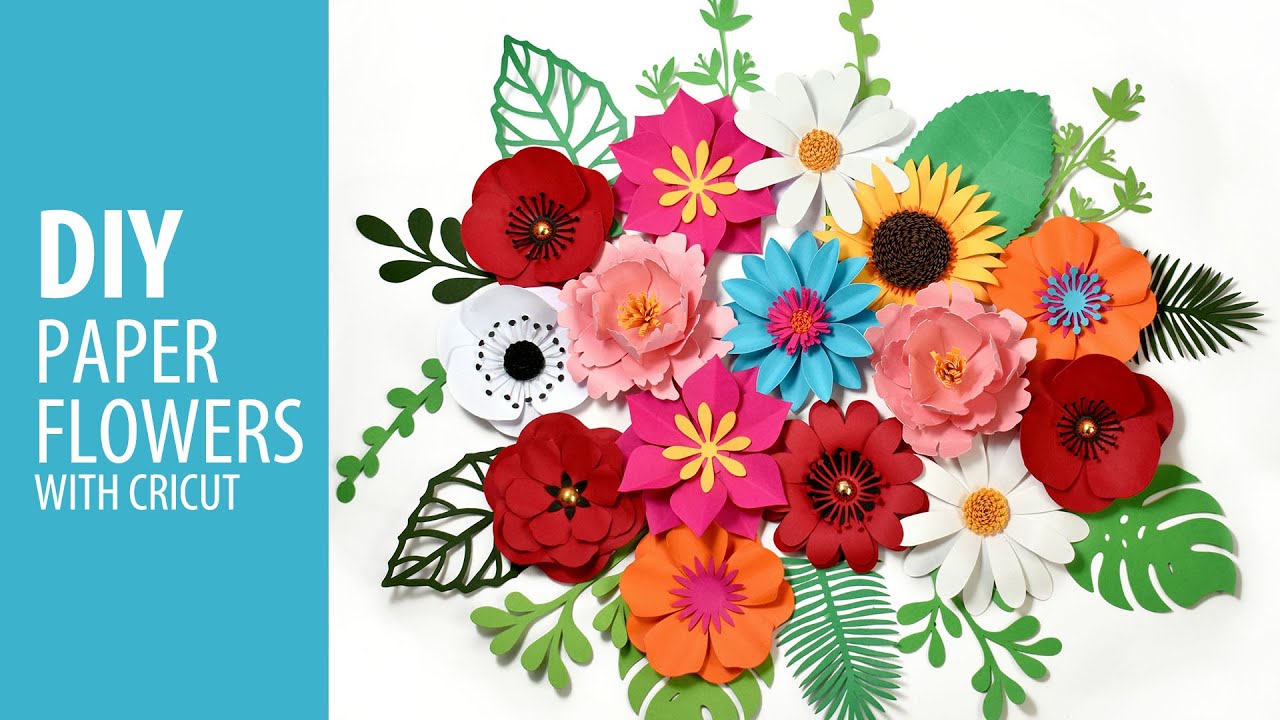 Small Paper Flowers Assembly Tutorial YouTube