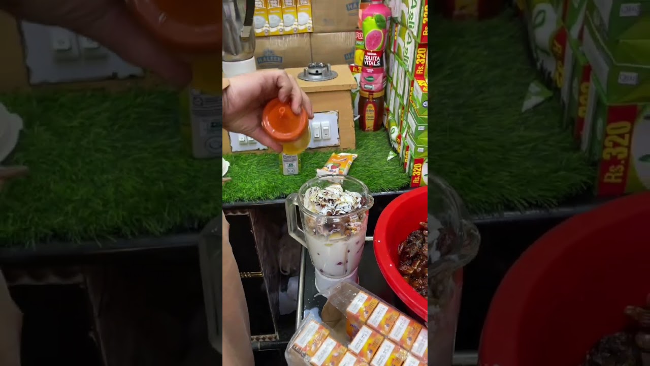 Pakistan Most Viral Dry Fruit 4Mix Shake | Madina Juice Yakatot Gate Peshawar 