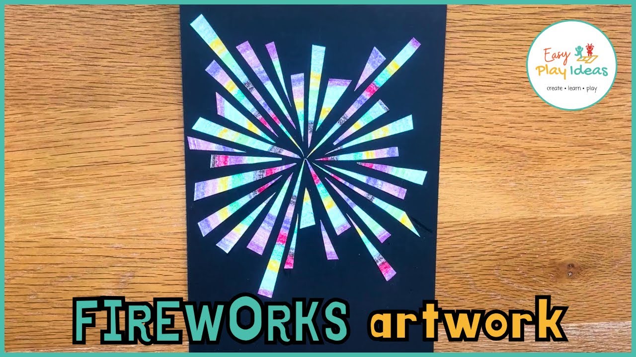 Простые идеи для детского фейерверка | Забавная идея для новогодних и праздничных поделок в стиле...