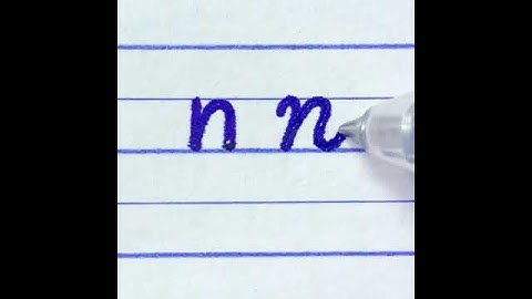 Learn to write print and cursive small letters n | How to write alphabet for beginners | Handwriting