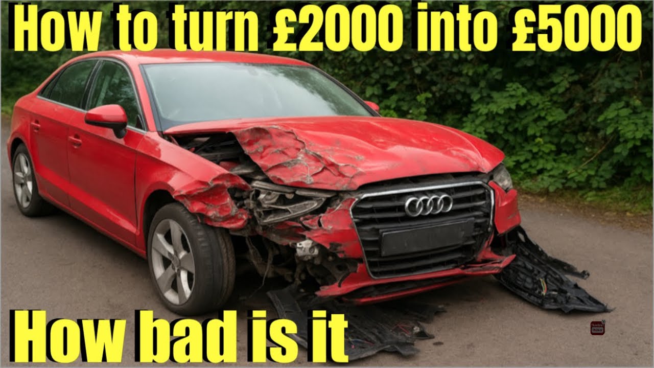 I bought a wrecked car from an online car auction! Can I repair it and flip it for a profit? ￼