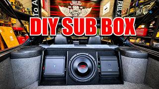 Custom Speaker Box + Alpine Sound System Install | LS RX-7 Build