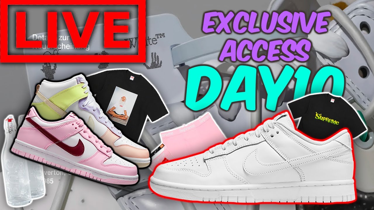🔴Day10 SNKRS EA!!! Dunk x Off-White Lot 1-50/Dunk Low Triple White/Supreme  FW21 Week1 \u0026 More - YouTube