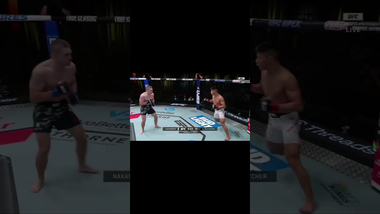 Rinya Nakamura drops Nathan Fletcher with a liver kick TKO in R1 