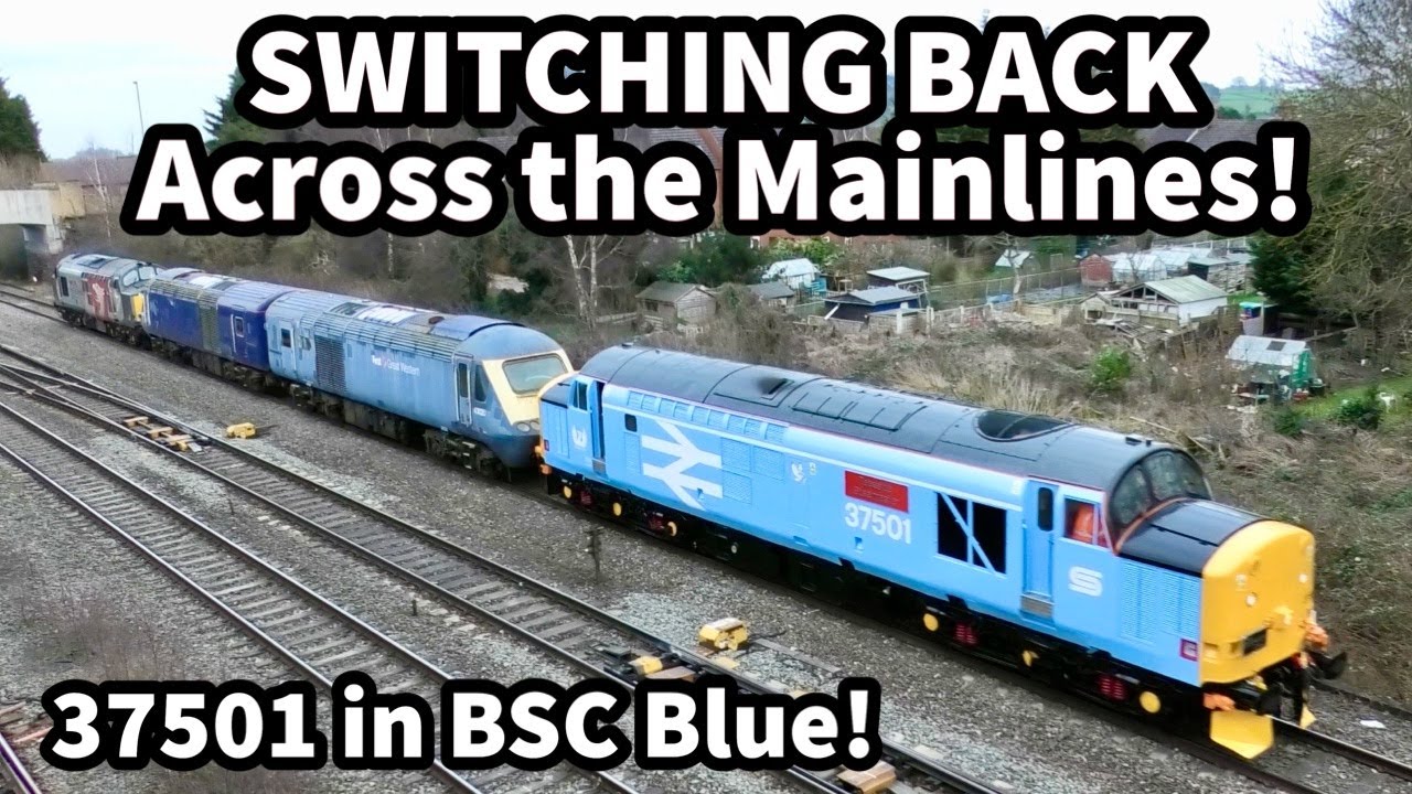 37501 & 37884 SWITCH BACK Across the MAINLINES - Plus LOCOS on