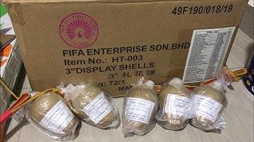 3”inch display shells compilation fireworks  3”寸礼花弹系列特辑-2021 按赞订阅分享☑️