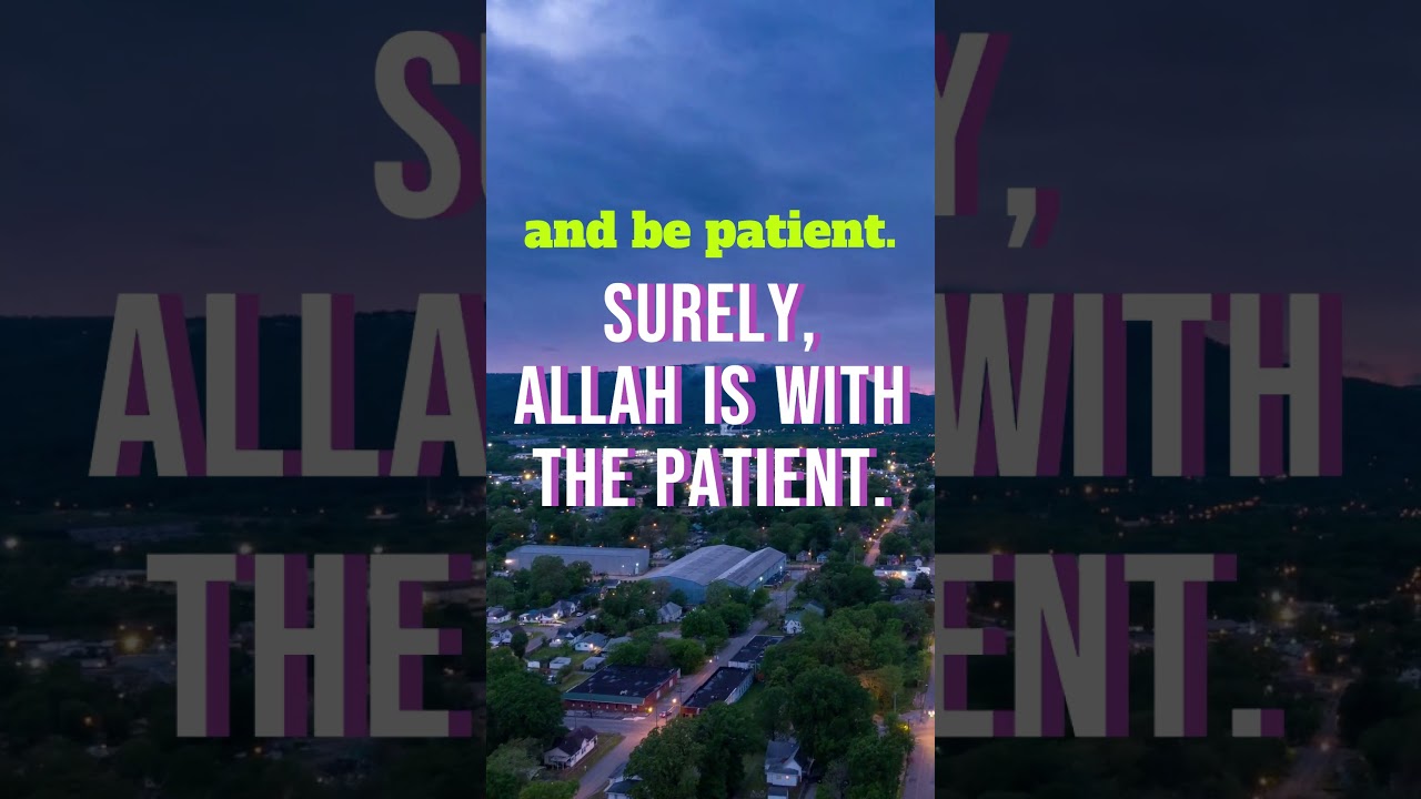 Allah is with the Patient. 8 Al - Anfal (The Spoils of War), 46 