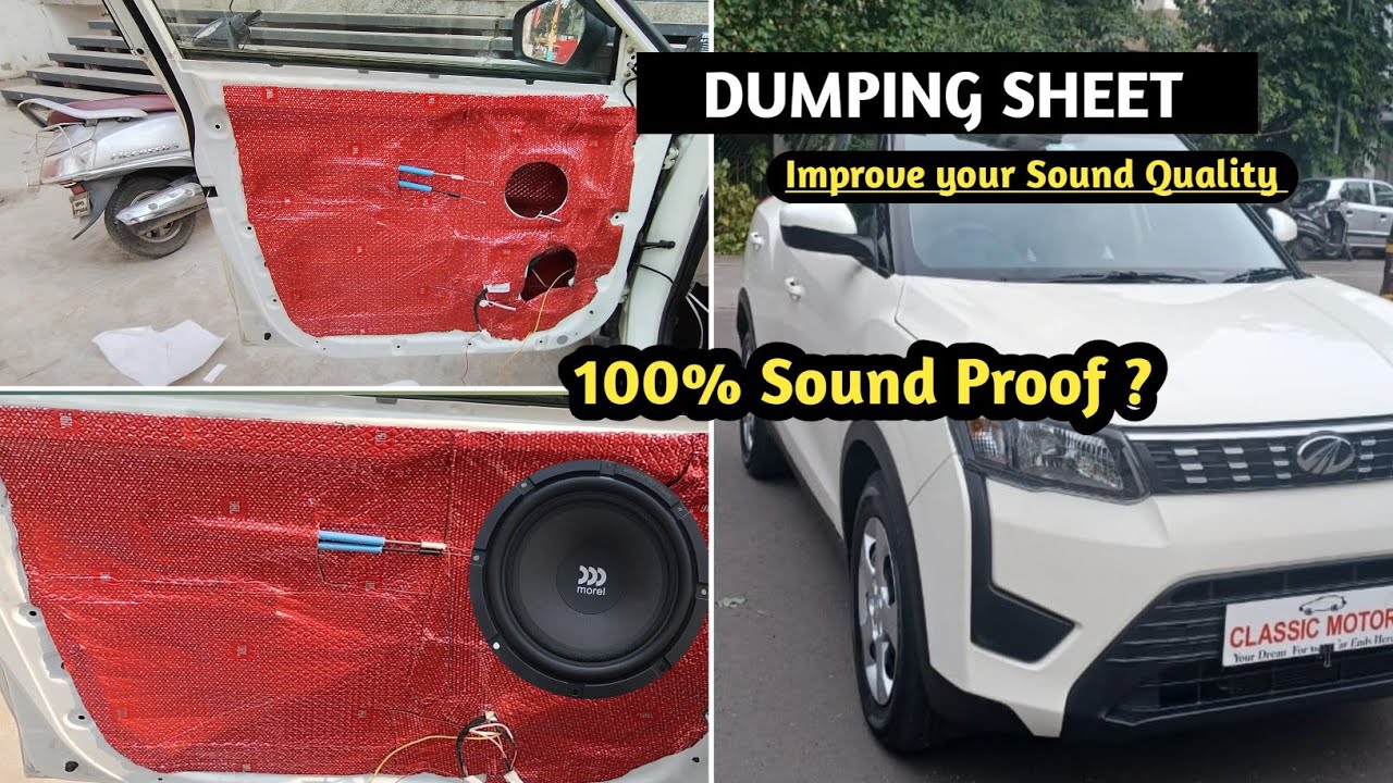 XUV 300 Car Dumping Sheet Installation ! How To install Dumping Sheet In XUV 300 ! Sound Proof 