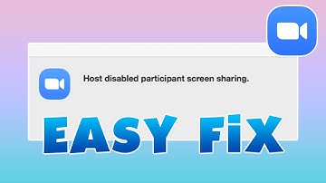 Zoom Tutorial: Host Disabled Participant Screen Sharing (EASY FIX!)