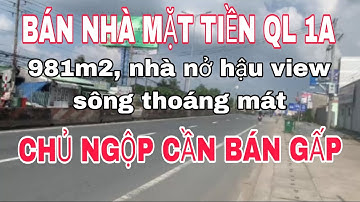 Bán nhà mặt tiền Quốc lộ 1A. Vị trí kinh doanh đắc địa