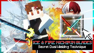 FLAME AND ICE DUAL WIELDING BLADES IN MINECRAFT DEMON SLAYER!
