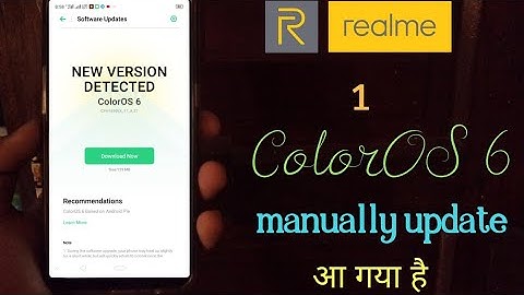 Realme 1 ColorOS 6 Android PIE manually update With Installation Method || आ गया है🔥