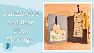 Sunflower and Bumblebee Junk Journal Flip Through
