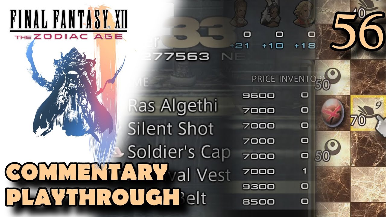 Final Fantasy XII The Zodiac Age [Playthrough] | Part 56 | Menus - YouTube