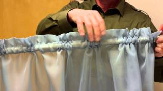 Curtain Rod Pocket Dimensions : Curtains &amp; Window Decor