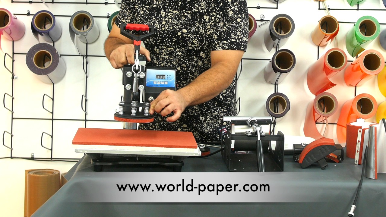 Maquina Termifijadora 8 en 1 Gorras Camisas Polos Remeras, Sublimacion  Vinilo Textil - YouTube